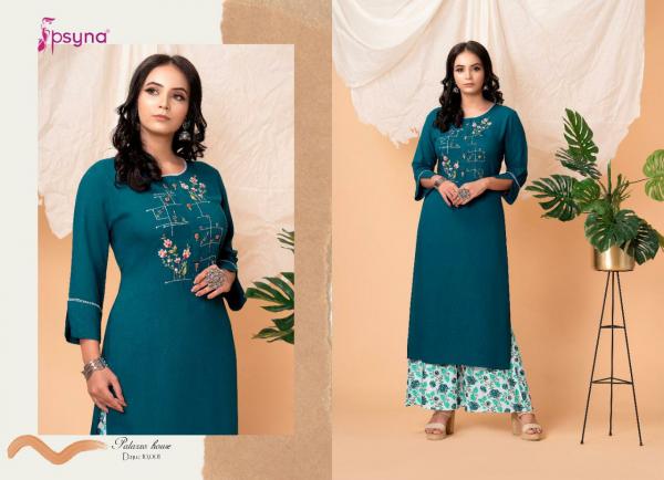 Psyna Palazzo House 10 new look kurti with Palazzo Set Collection